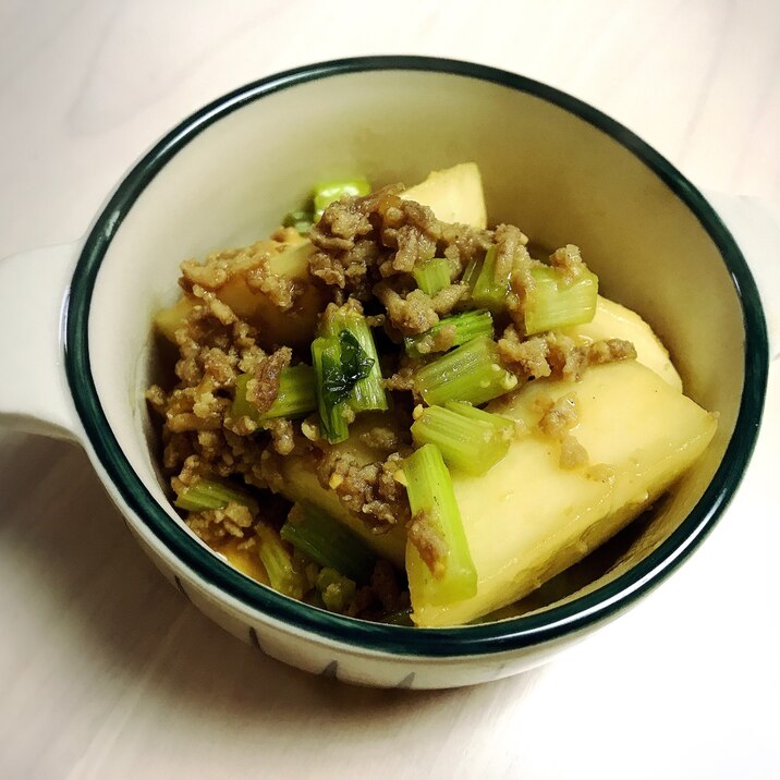 かぶの肉味噌炒め